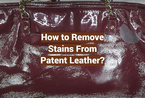 remove marks from patent leather.